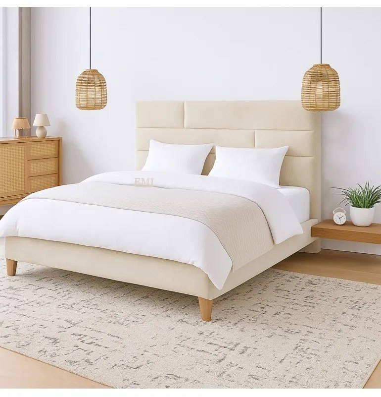 Posteľ čalúnená CALMIRA 180x200 cm s úložným priestorom