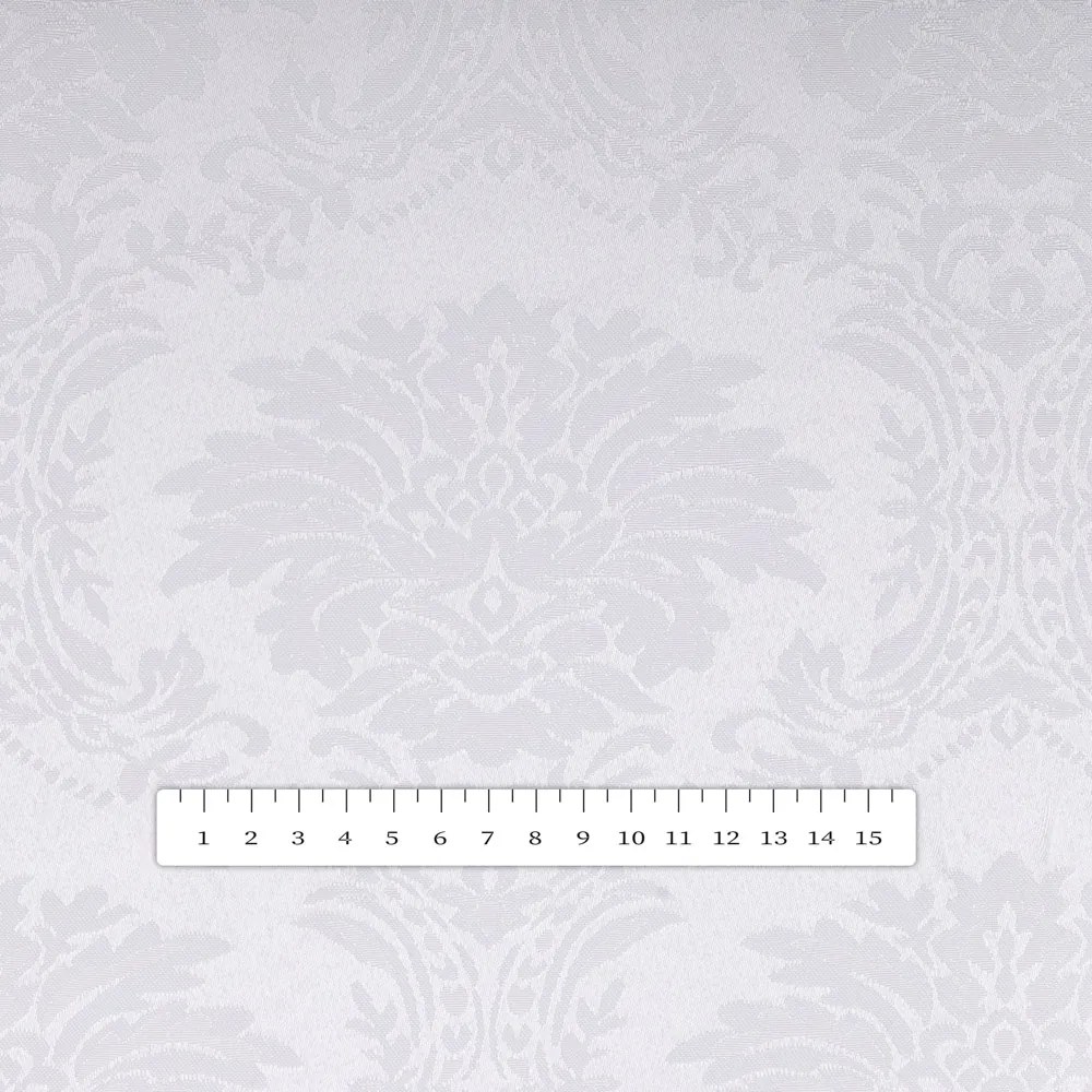 Biante Dekoračný behúň na stôl Monako PM-122 Zámocký vzor biely 20x120 cm