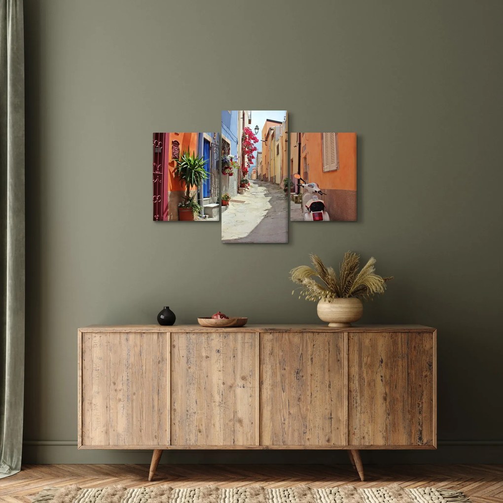 Obraz ulice na Sardínii (90x60 cm)