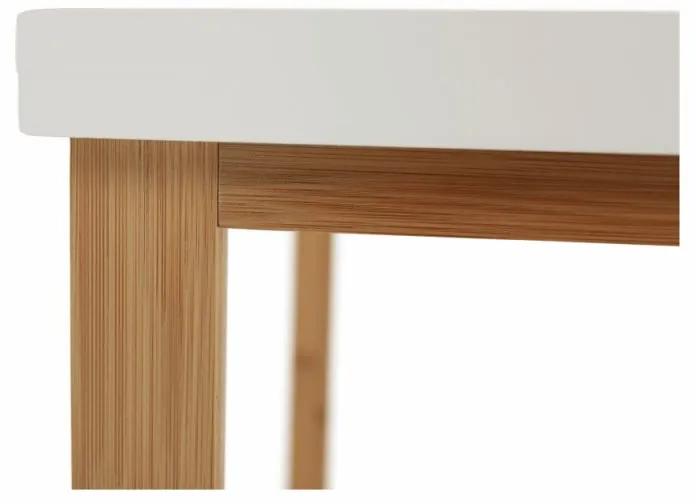 Kondela Stôl s policou, prírodná-biela, SELENE TYP 5