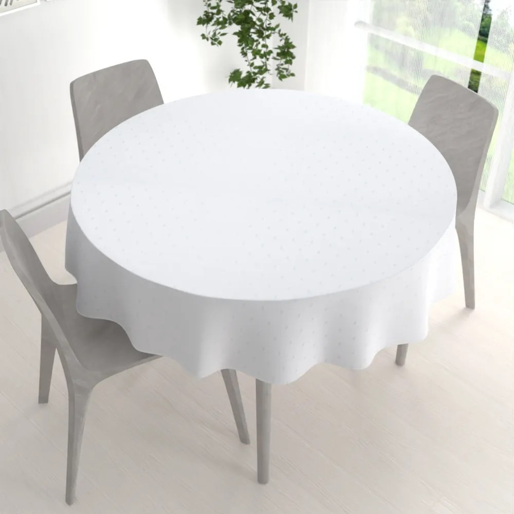 Biante Teflónový okrúhly obrus TF-084 Obdĺžničky na bielom Ø 110 cm