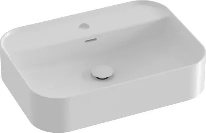 Ravak Ceramic Slim umývadlo na dosku 55x40 cm otvor pre batériu uprostred XJX01155005
