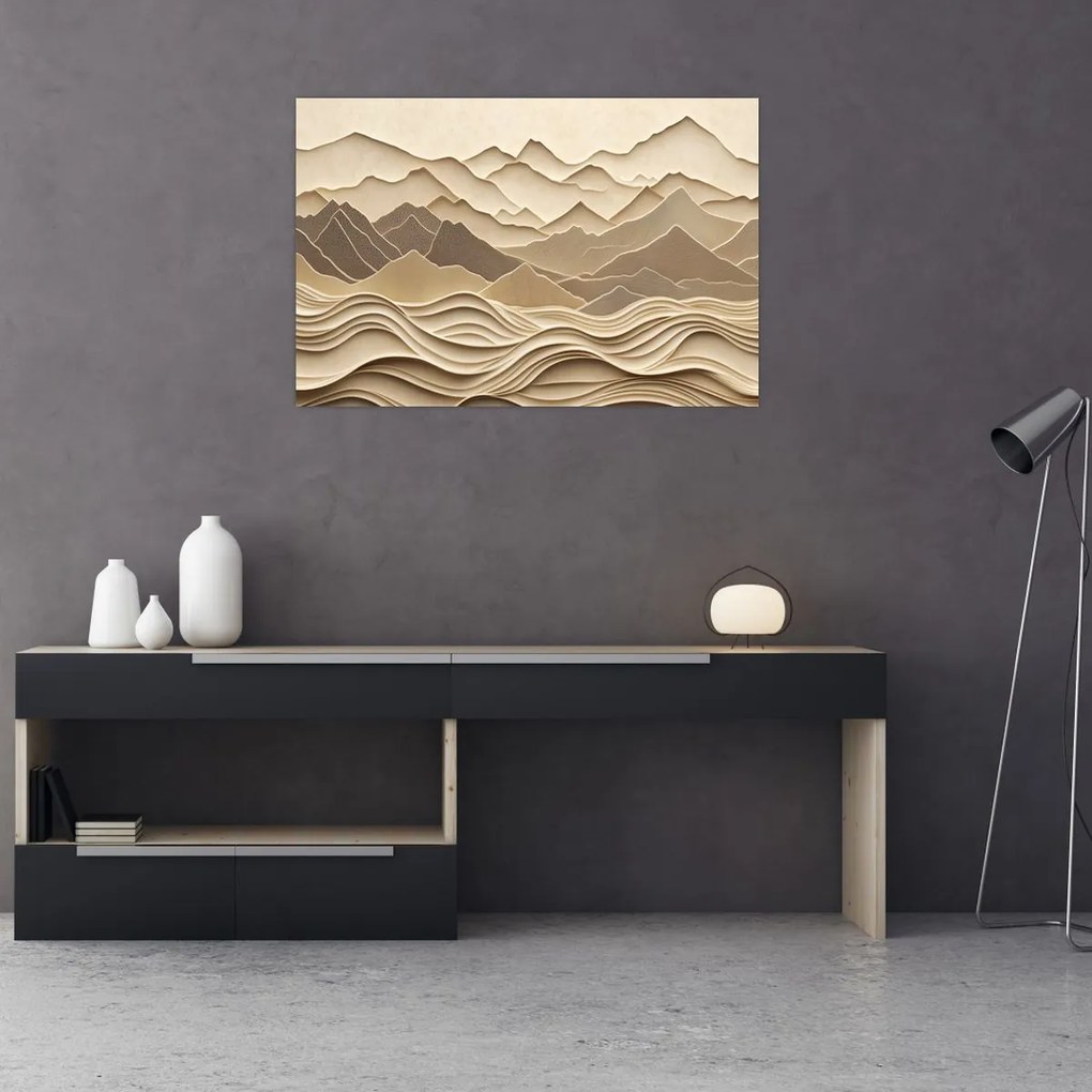 Obraz - 3D línia hôr (90x60 cm)