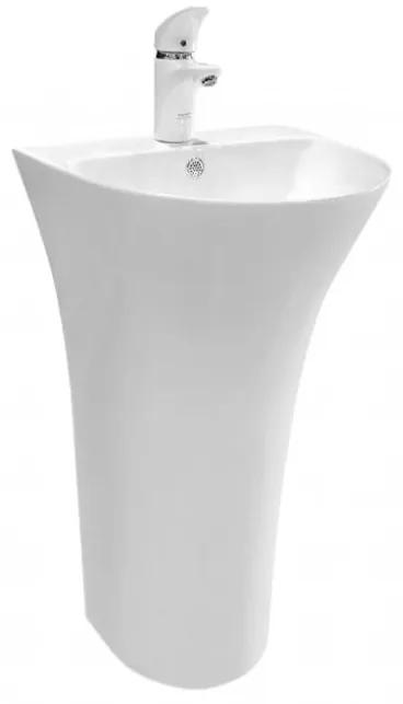REA Rita Slim voľne-stojace umývadlo, 84 x 48 cm, biela, REA-U9901
