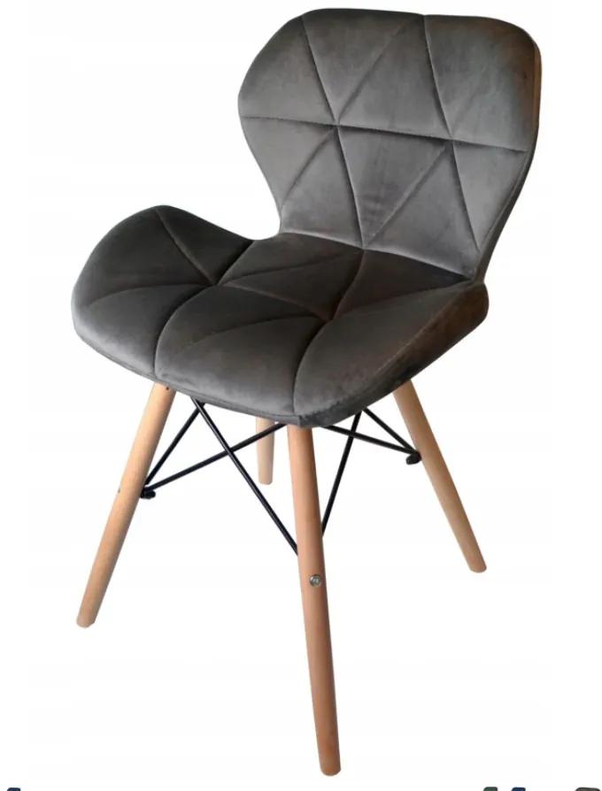 Jedálenská stolička SKY tmavo sivá - škandinávsky štýl