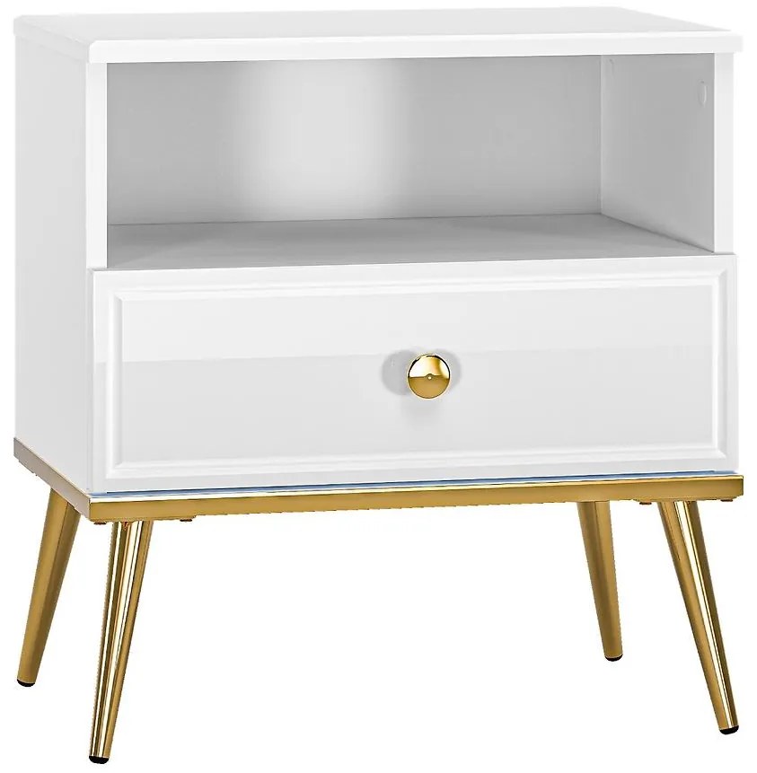 Nočný stolík Goldin 07 biela