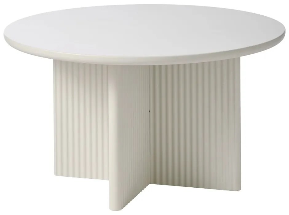 Svetlosivý okrúhly konferenčný stolík ø 80 cm Palma – Unique Furniture