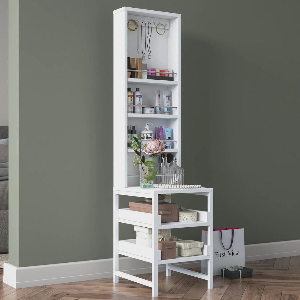 Toaletný stolík Bjorno (biela). Akcia -17%. Vlastná spoľahlivá doprava až k Vám domov. 1127588