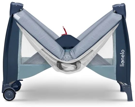 Lionelo - Cestovná postieľka SVEN PLUS modrá