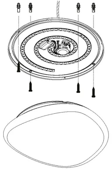 Eglo 98228 - LED stmievateľné stropné svietidlo SILERAS-A LED/36W/230V priemer 60 cm s diaľkovým ovládaním