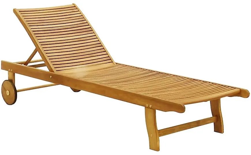 Drevené záhradné ležadlo