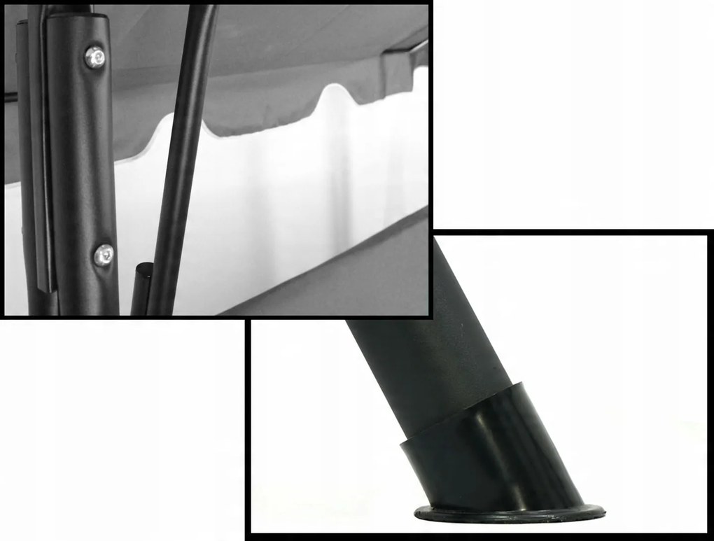 Zahradní houpačka Trappin A 170 cm hnědá