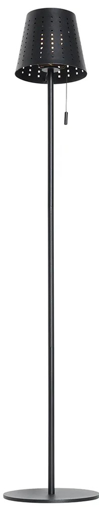 Vonkajšia stojaca lampa čierna vrátane LED 3-stupňovo stmievateľná na solárny pohon - Ferre