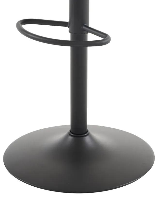 Autronic -  Stolička barová AUB-714 BR hnedá ekokoža, kov čierna