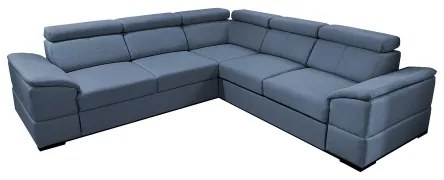 Univerzálna rohová rozkladacia sedacia súprava s úložným priestorom GRANADA modrá