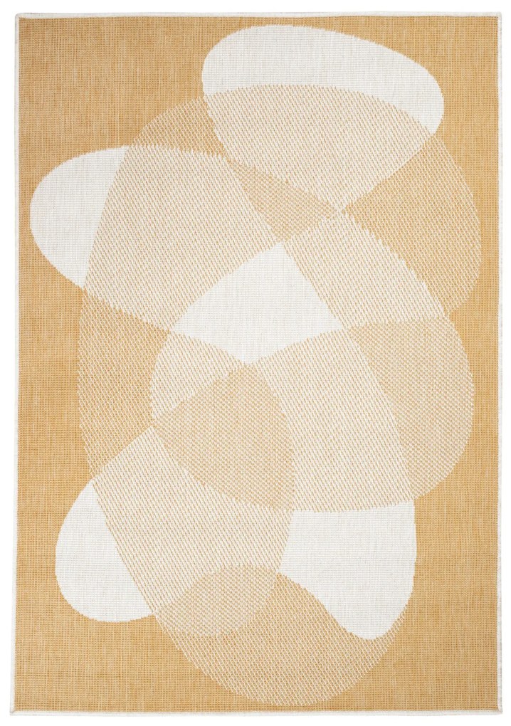 Dekorstudio Obojstranný koberec na terasu DuoRug 5835 - žltý Rozmer koberca: 80x150cm
