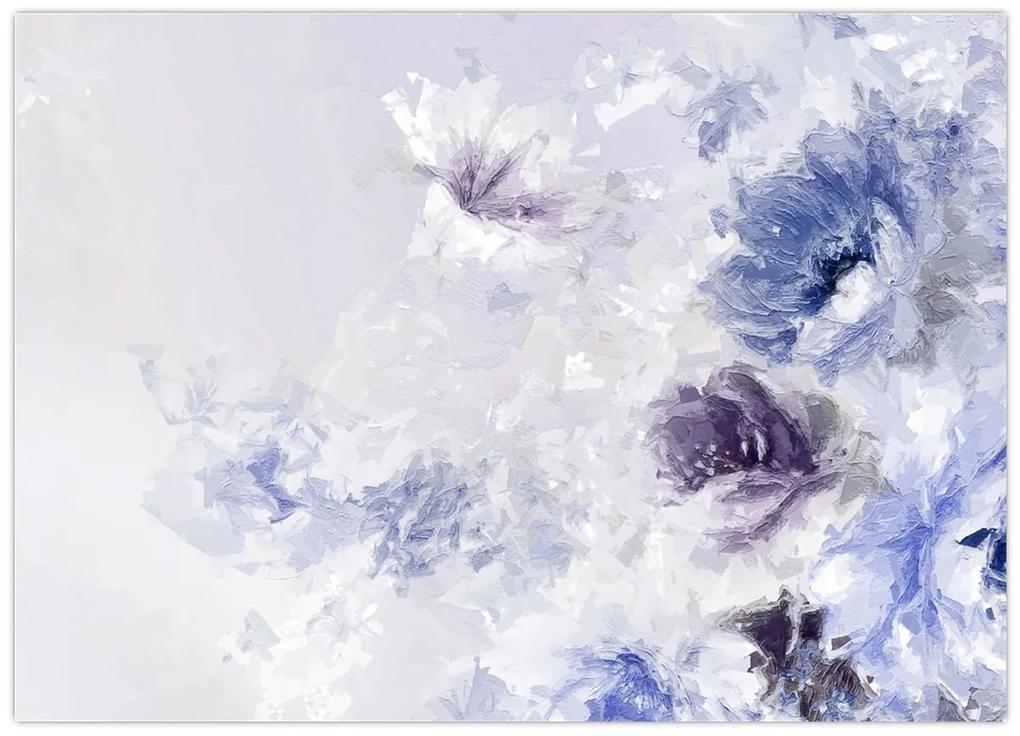 Obraz - Kvety, textúrovaná maľba (70x50 cm)