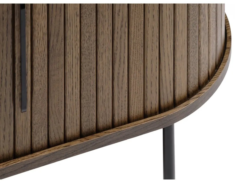 Hnedý TV stolík v dekore duba 120x56 cm Nola – Unique Furniture