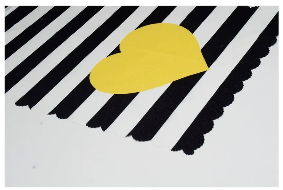 Behúň na stôl 45x140 cm Black Stripes – Minimalist Cushion Covers