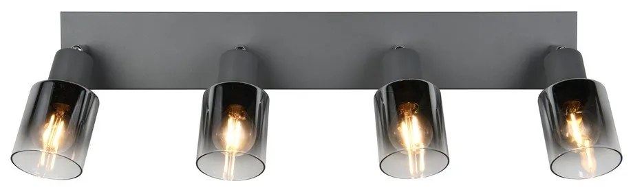 Antracitové bodové svietidlo ø 7 cm Cadiz – Reality