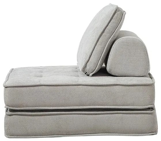 Rozkladacia penová sofa CALMERO - svetlo sivá
