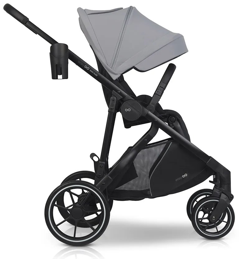 Súrodenecký kočík EasyGo Duoflex Cloudy Gray 2 športové časti