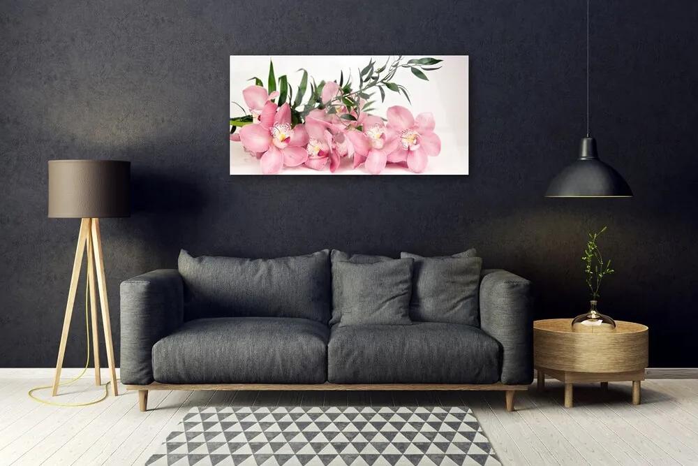 Obraz plexi Orchidea kvety kúpele 100x50 cm
