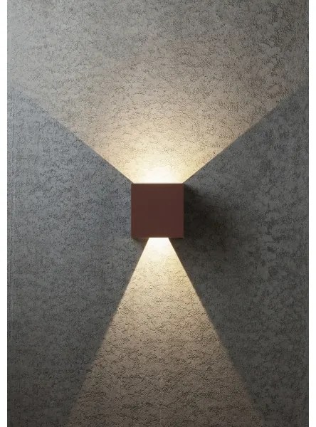 Redo 90298 - LED Vonkajšie nástenné svietidlo VARY 2xLED/10W/230V 3000K IP54 hnedá