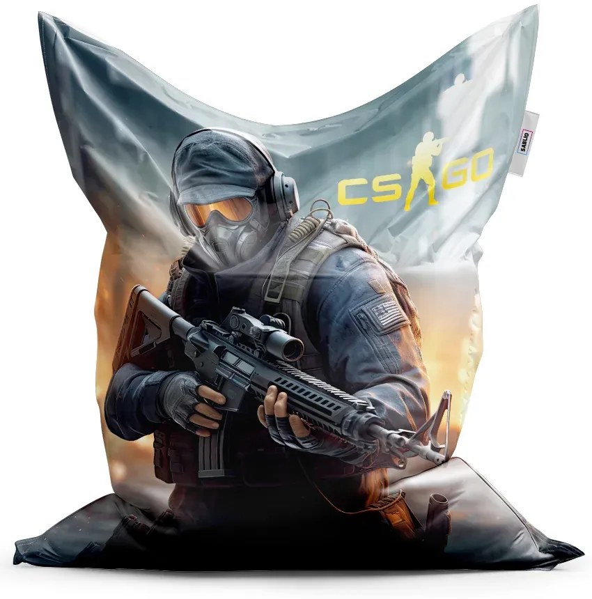 Sablio Sedací vak Classic CS:GO Vojak 2 - 200x140 cm