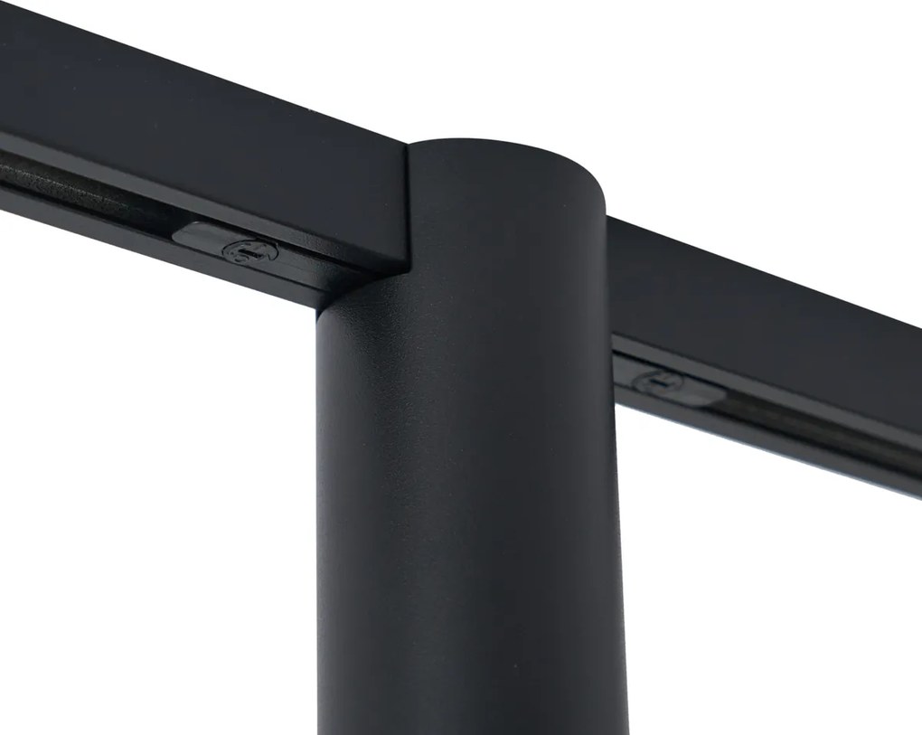 Moderný reflektor čierny pre koľajnicový systém 1-fázový GU10 35mm - Slimline Nubee Honey