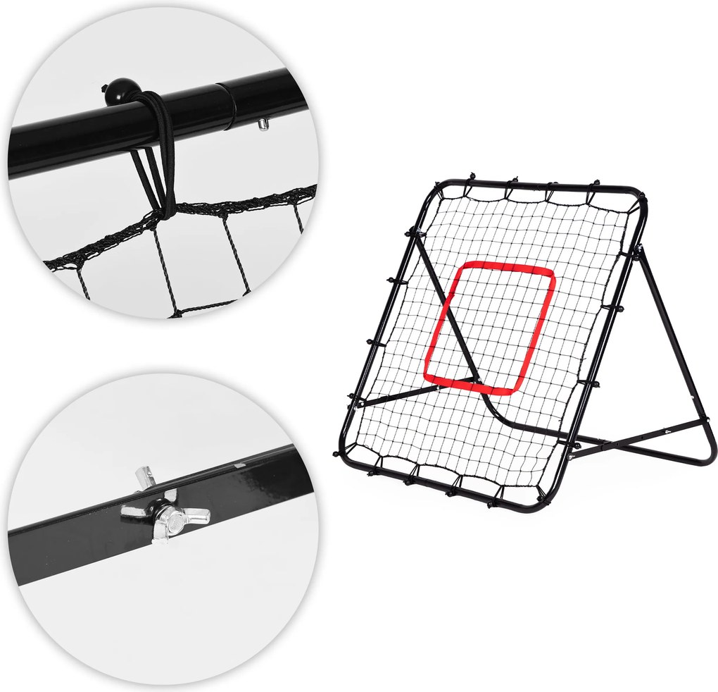 Futbalový rebounder (trenažér) 100x100 cm MOVEPRO – sieť na nácvik prihrávok