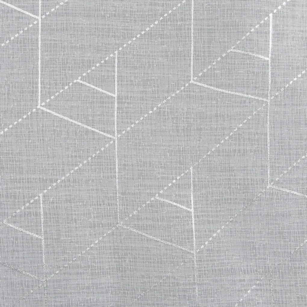 ZÁCLONA NA KRÚŽKOCH ELSI 140X250 CM BIELA