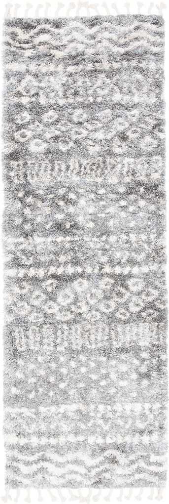 TA Koberec FA60B TMAVOSIVÁ AZTÉCKA EJF Rozmer: 80x250 cm