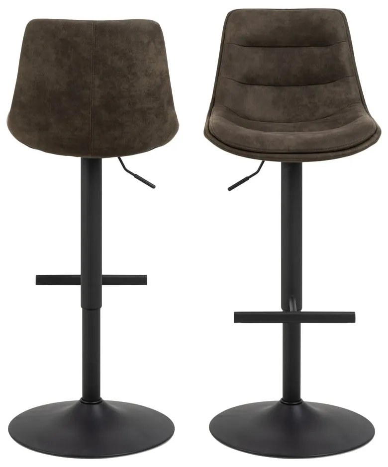 Tmavozelená barová stolička s nastaviteľnou výškou (výška sedadla 86 cm) Adisa – Actona