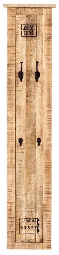 furniture-nabytek.cz - Masívny nástenný panel Pune Mango, lakovaný, hnedý