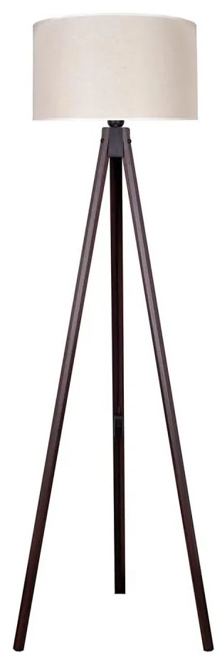 Duolla - Stojacia lampa 1xE27/60W/230V pr. 44 cm krémová/wenge