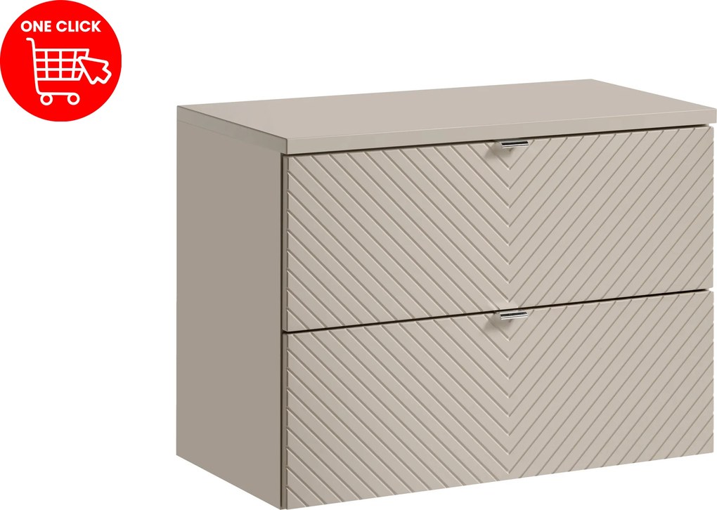 Comad Kúpeľňová skrinka pod doskové umývadlo SET-VIC B Cashmere 80 kašmír