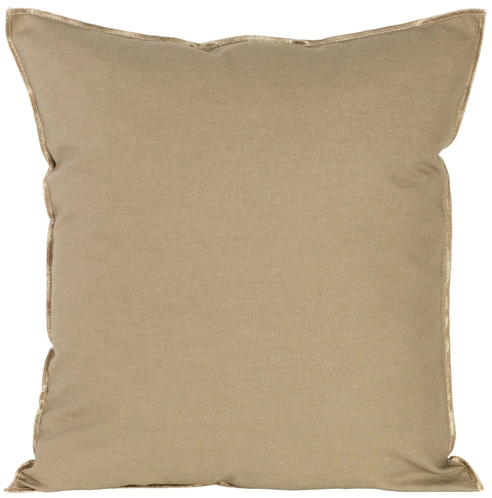 DEKORAČNÁ OBLIEČKA NA VANKÚŠ LEN4 45X45 CM BÉŽOVÁ