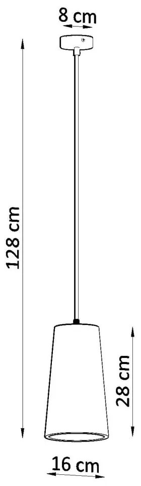 Biele keramické závesné svietidlo Sollux Armica