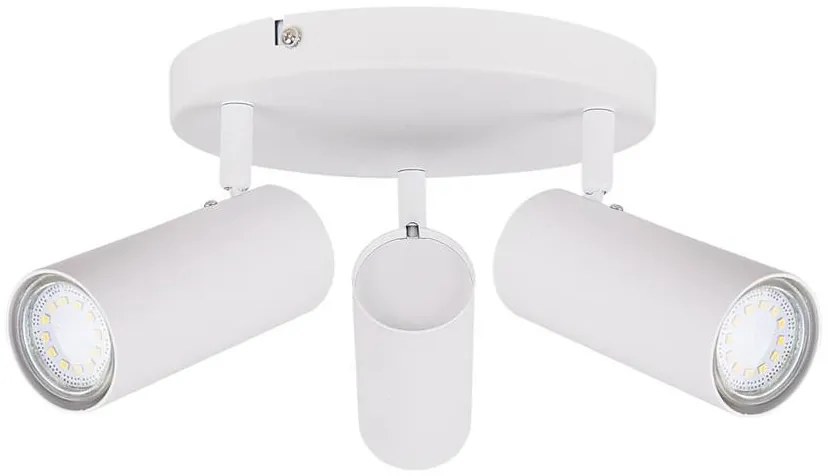 Candellux Biele stropné svietidlo Colly pre žiarovku 3x GU10 s guľatou základňou 98-01627