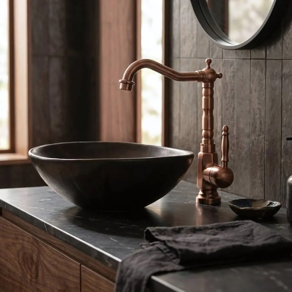 Rea Bona Old, vysoká drezová batéria h-285, medená matná, REA-B6528