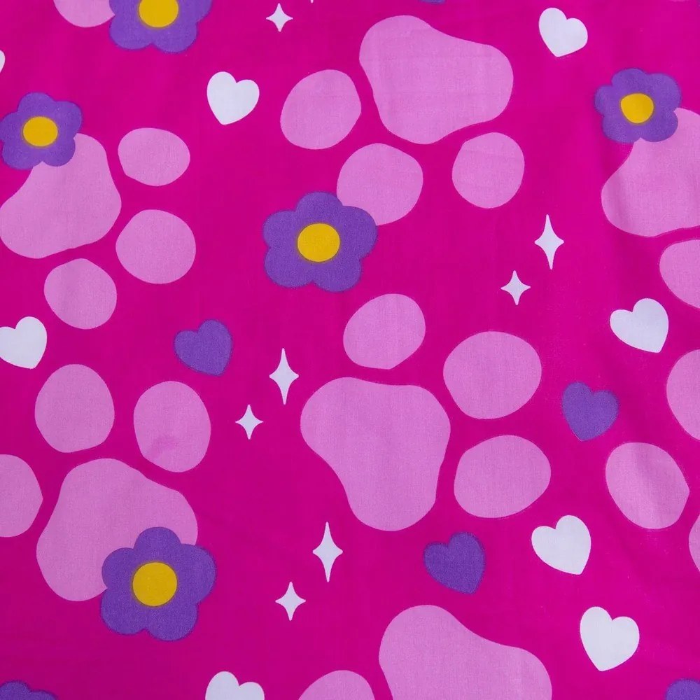 Ružové bavlnené detské obliečky do postieľky 100x135 cm Paw Patrol "Pawsome friendships grow" – Jerry Fabrics