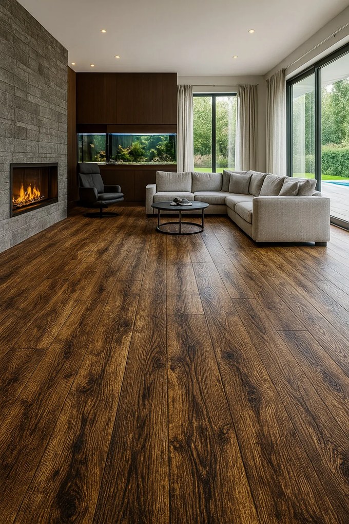 Beauflor, PVC podlaha - lino Toptex Cracked Oak 693D, na mieru, šíře 4m,5m, hnedá, filc, chodba / predsieň