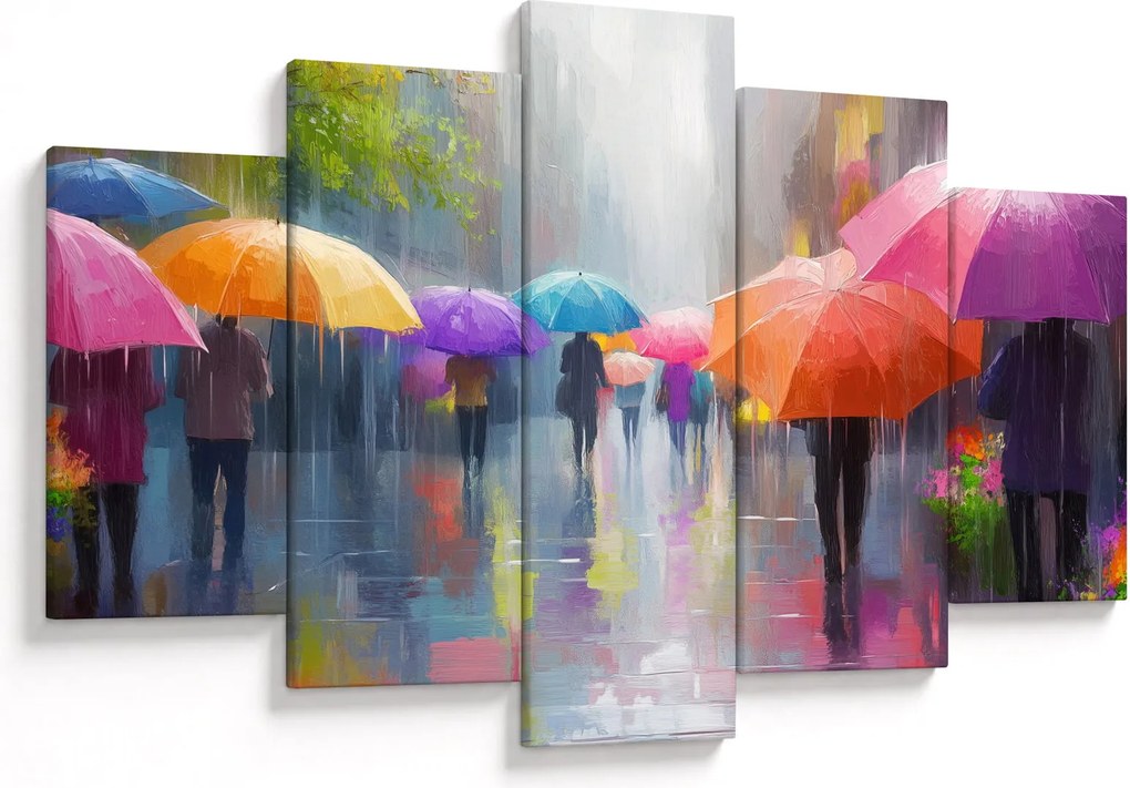 Obraz - Daždivý deň (150x105 cm)