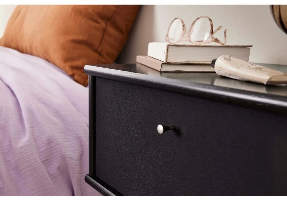 Čierny nočný stolík závesný Mistral - Hammel Furniture