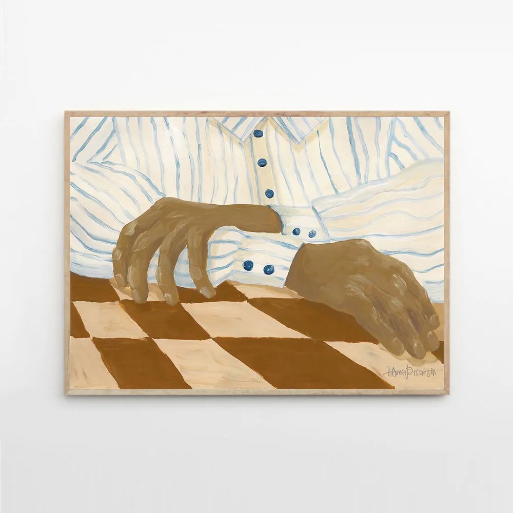 The Poster Club Plagát Light Stripes by Hanna Peterson 50x70 cm