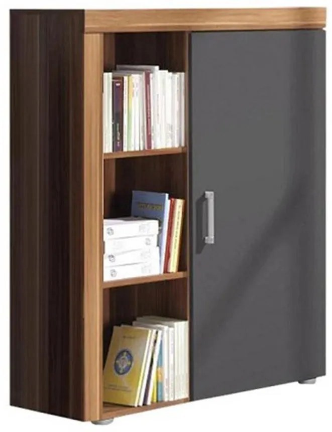 Vitrína 3 Samba slivka/grafit