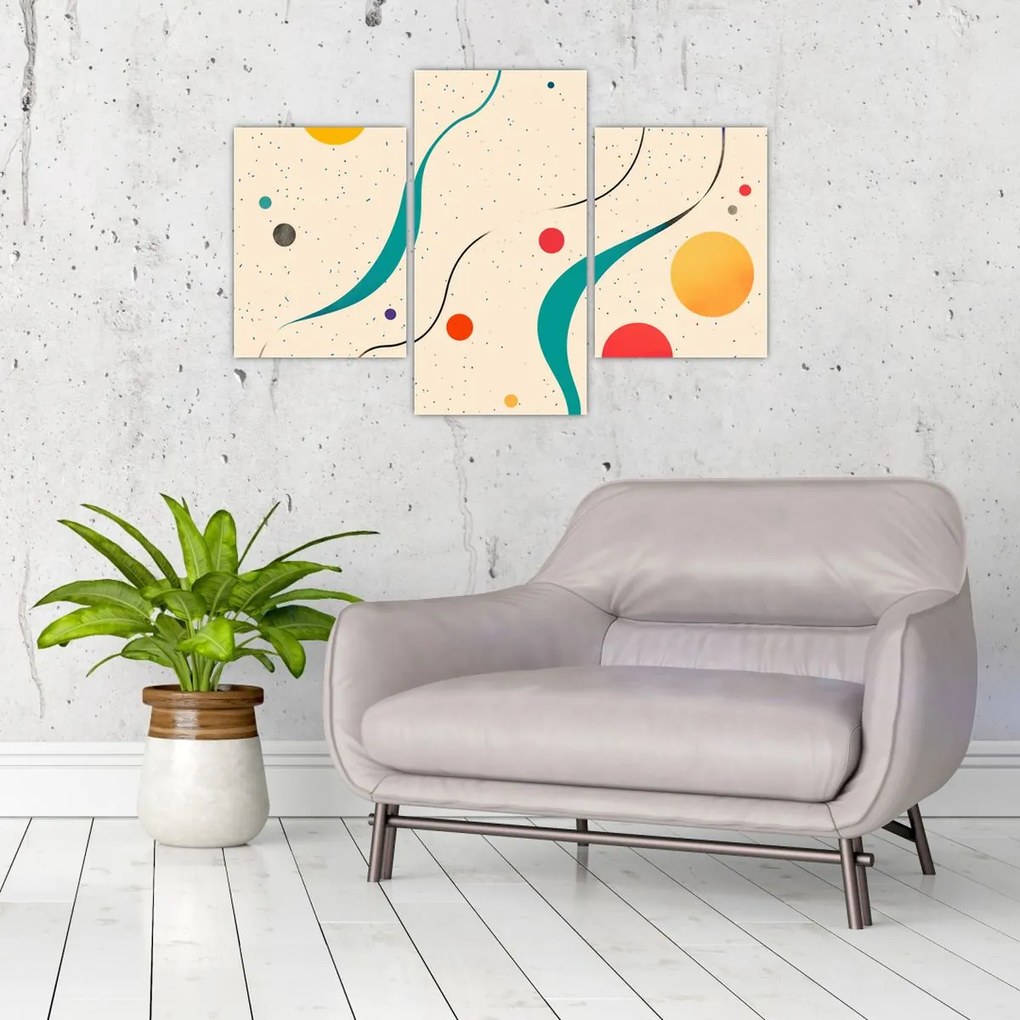 Obraz - Minimalistická farebná ilustrácia (90x60 cm)