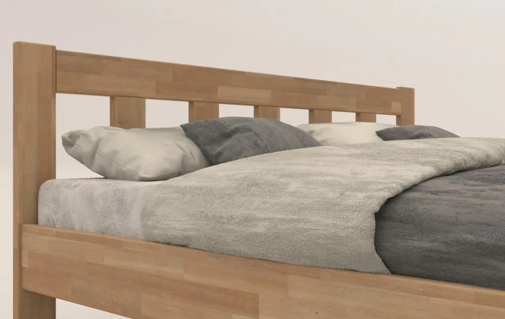 Manželská posteľ Tema 180x200 cm, prírodný buk