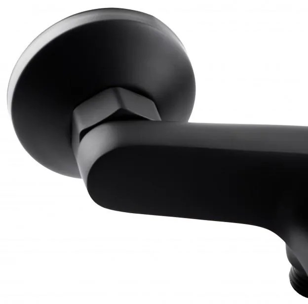 Erga Beso, nástenná sprchová batéria 150mm, čierna matná, ERG-YKA-BW.BESO-BLK